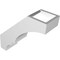 Ekena Millwork 3 1/2-in. W x 10-in. D x 10-in. H Balboa Architectural Grade PVC Knee Brace BRCP035X10X10BOA - alternate 2